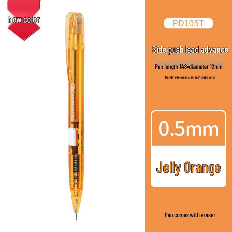 Pentel PD105T Side-Click 0.5mm Mechanical Pencil - Durable HB Lead
