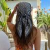 2026 New Luxury Design Square Silk Scarf Women 70*70cm Bandana Soft Hair Band Wrap Hijab Neckerchief Hairband Headband Foulard