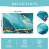 Bonhause Turquoise Marble Placemats Set of 4, 12x18 Inch Teal Gold Modern Abstract Art Kitchen Dining Table Mats Washable Place Mats for Indoor