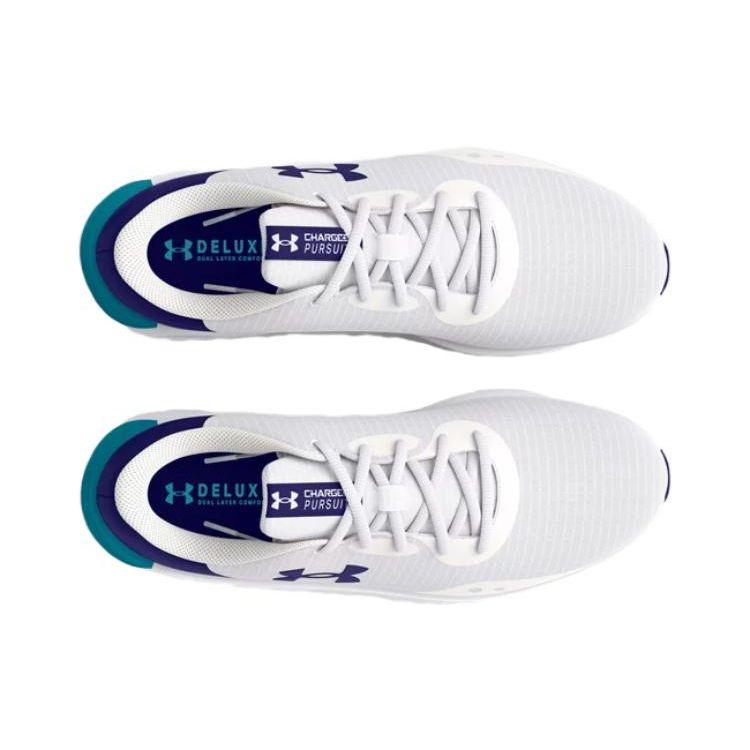 Under Armour Pánské tenisky Charged Pursuit 3 bílé/sonarově modré 3025424-103