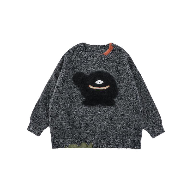 Youyou Boys  Cartoon Monster Winter Sweater 100 cm