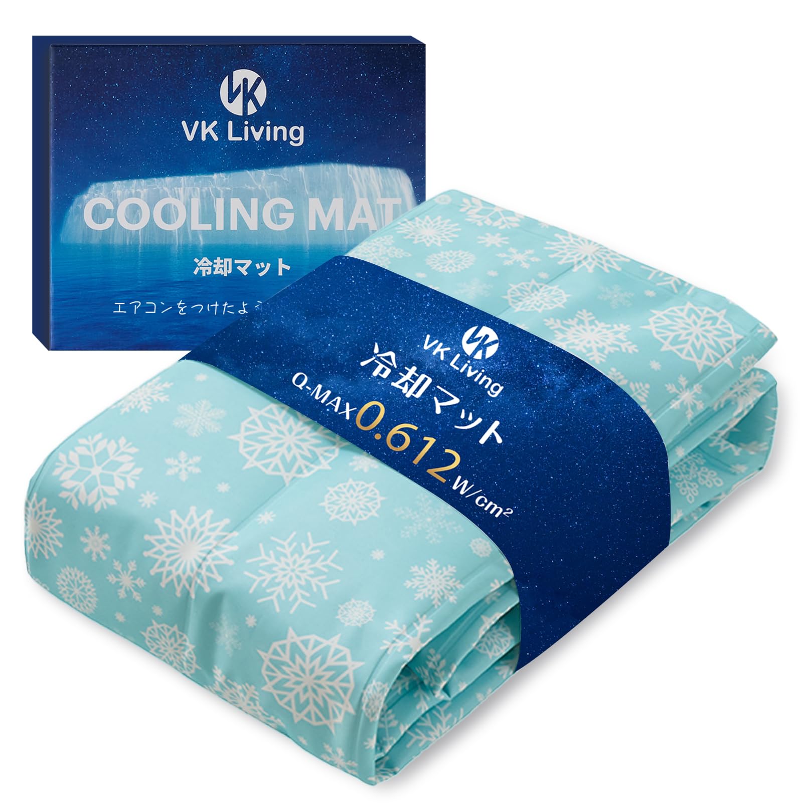 

VK Living Охлаждающий гелевый коврик Охлаждающий охлаждающий коврик Мгновенное охлаждение Летний полимерный мягкий гель Контактный прохладный летний коврик для кровати Охлаждающий теплозащитный коврик
