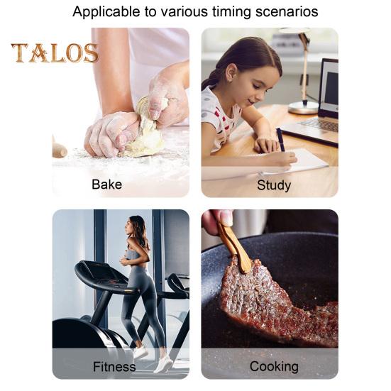 Velký časovač s nočním světlem Přenosné, bateriově napájené magnetické univerzální odpočítávací stopky pro vaření v učebně pečení