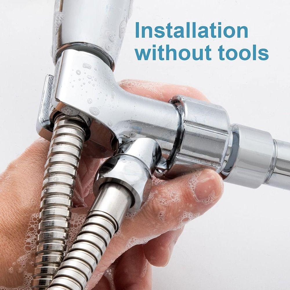 

Серебряный держатель насадки для душа Регулируемый разъем для насадки для душа Товары для дома Крепление для кронштейна для душа