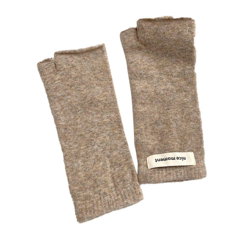 Pure Color Long Wrist Gloves Arm Warmers Wrist Sleeves Street Style Elbow Mittens  Women Wear