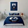 "Cartoon Face Decor Set" Bedding Set with 1 Duvet Cover 2 Pillowcases Single Double King Queen, Gift