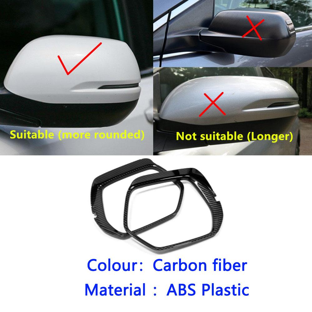 For Honda CRV CR-V 2012 2013 2014 2015 2016 Car Stick Rear Eyebrow Side Glass Mirror Trim Frame Rain Shield Sun Visor Shade ABS