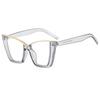 Oversized Cat Eye Glasses Women Trendy Vintage Blue Light Blocking Eyewear Brand Design Chic Non-prescription Eyeglasses