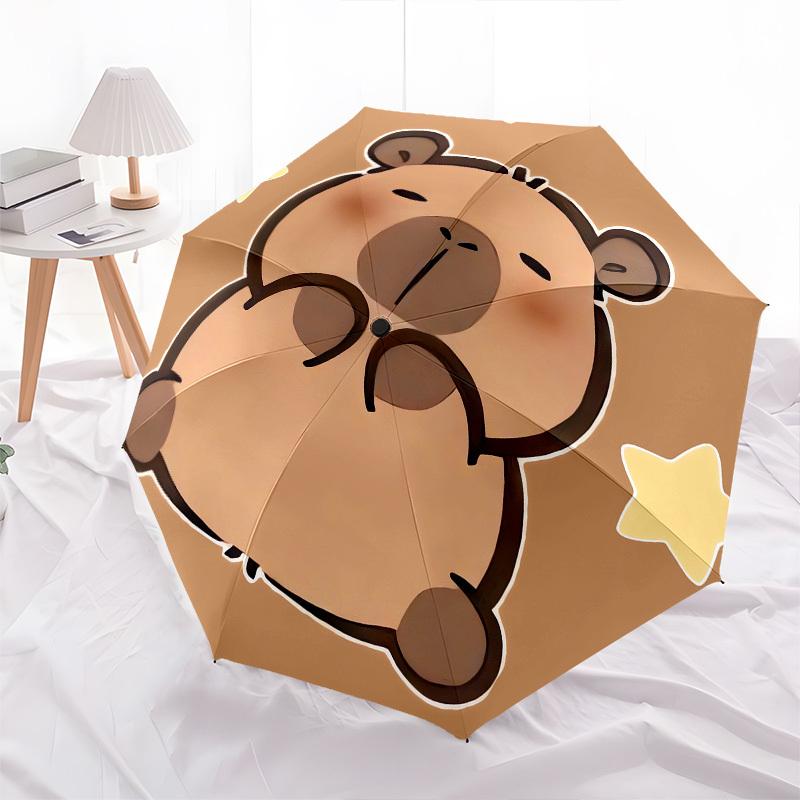 1pc Hamster Cute Illustration Suitable for All Seasons Umbrella 672