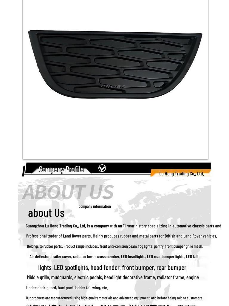 Land Rover Range Rover Evoque Fog Light Frame: Large & Small (LR026543 LR027867)