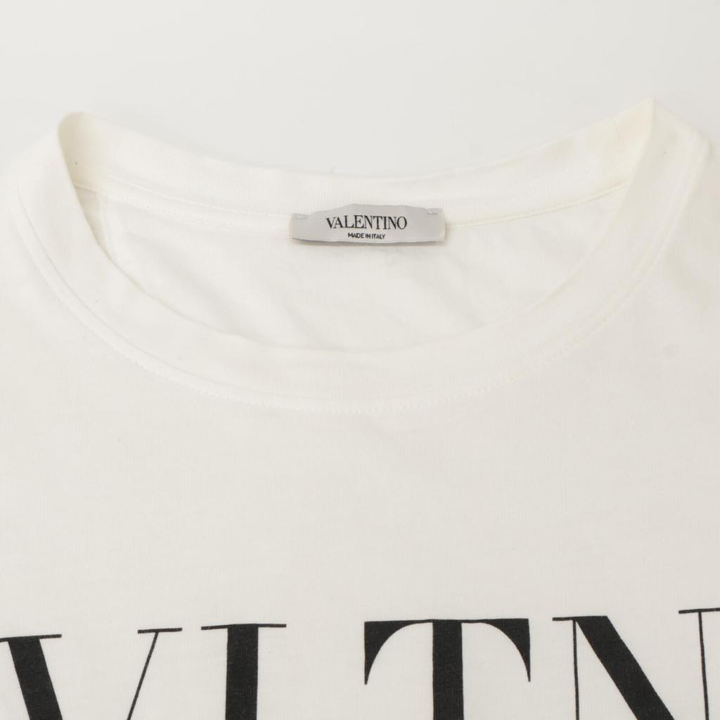 Valentino RV3MG10V3LE White Logo T-shirt Tops XS whiteUsed