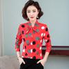 Bow Tie Tied Long Sleeved Top Korean Version Chiffon Shirt Women's Spring Autumn New Polka Dot Bottoming Blouse S-5XL