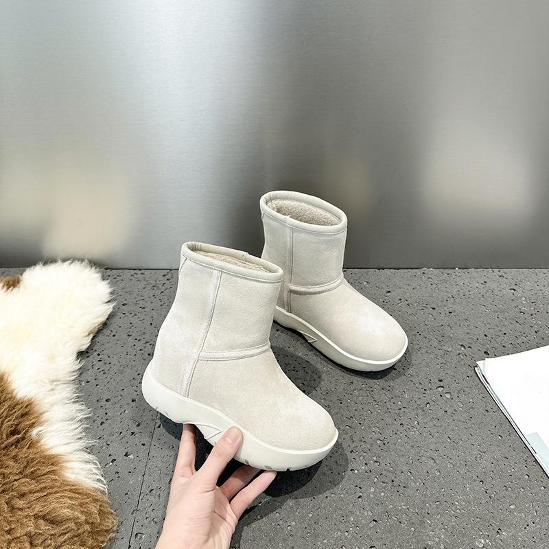 Snow boots women's winter velvet thickened waterproof sub-zero thick-soled short boots women