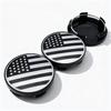 4 Stück 58MM 54MM Amerikanisches US-Logo Emblem Abzeichen Auto Radnabendeckel Radkappen Felgennabenmitte Abdeckung Ersatz Auto Zubehör
