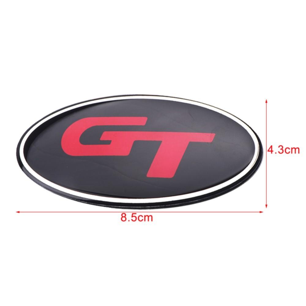 8.5*4.3cm Aluminium Emblem Decal Car Steering Wheel Center Badge Sticker For KIA K2 K3 K5 KX5 GT Rio Optima Sorento Accessories