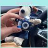 Cute Eyeglasses Camera Keychain Pendant Keyring Sweater Denim Toy Dog Keychain