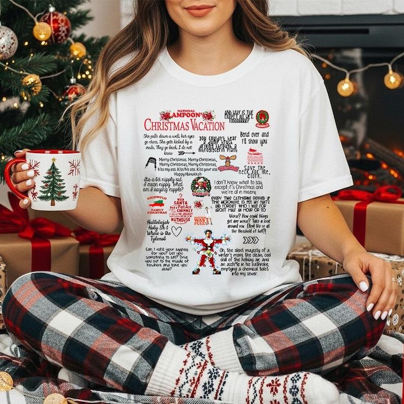 Christmas Vacation Quote Christmas Family Tshirt You Serious Clark Shirt Retro Movies 80s Christmas Movie