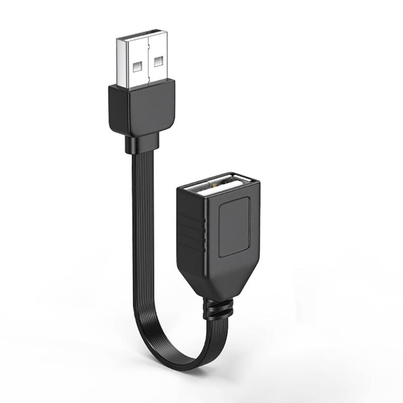 Adjustable USB 2.0 Extension Cable Male to Female Charging Data Cable for Computer and Peripherals Devices