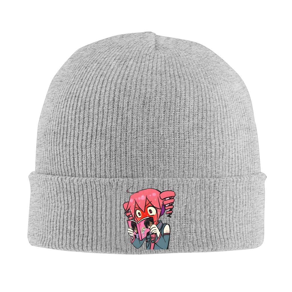 Triple Baka Kasane Teto  Beanie Hats  Bonnet Hats Adult Unisex Vintage Kpop Skullies Beanies Autumn Pattern Thermal Elastic Caps