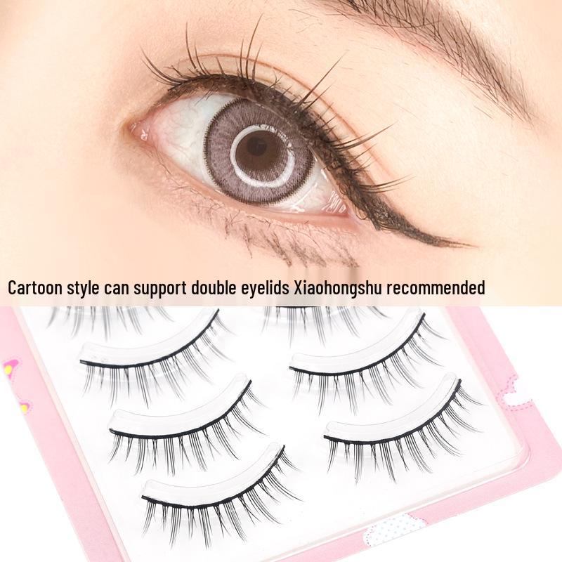 Pink Girl Manga Style Fairy Lashes A07: Natural, Realistic False Eyelashes