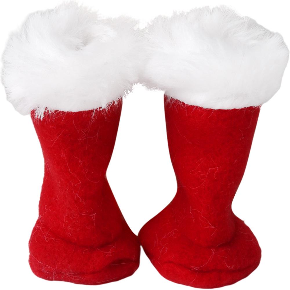 

1 пара носков рождественский эльф кукла одежда носки юбка брюки толстовка детская игрушка аксессуары подарок на день рождения красный