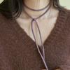Geegee String Chocker Scarf (purple)