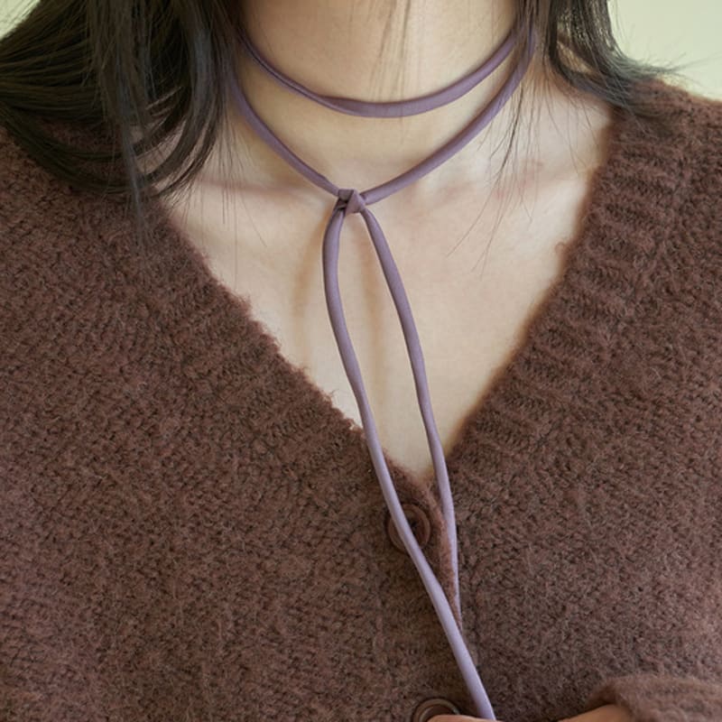 Geegee String Chocker Scarf (purple)