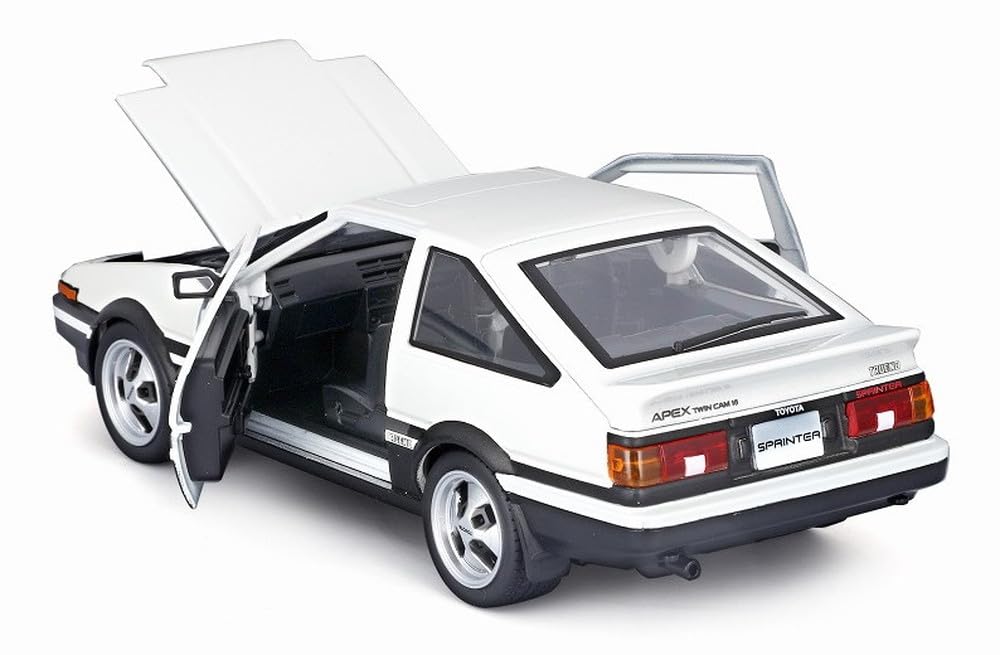 Kyosho Maisto Maßstab Toyota Sprinter Trueno Fertigmodell MS32916WT 1/24 (AE86) Weiß schwarz