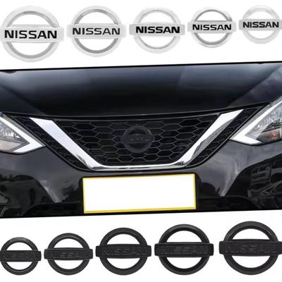 Car Front Grille Emblem Rear Trunk Logo Badge Sticker Accessories For X-trail Qashqai Note Juke Sentra Patrol Navara Micr