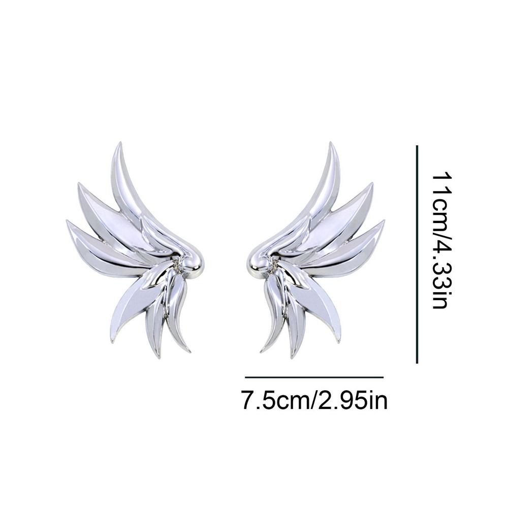 3D Angel Wings Auto Decals 3D Car Stickers Exterior Car Accessories Zinc Alloy Auto Decorations 3D Badge Emblem Sticker For Car