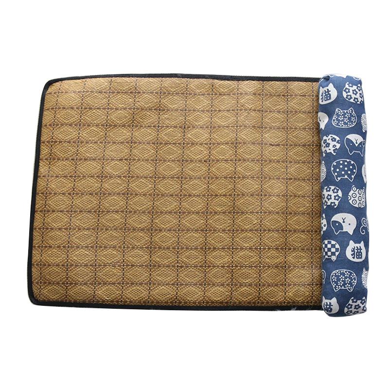 Summer Pet Mat Mat Cooling Cat Mat Cat Nest Ice Mat Cold Feeling Dog Mat Pillow Small and Medium-sized Dog Chin Pad
