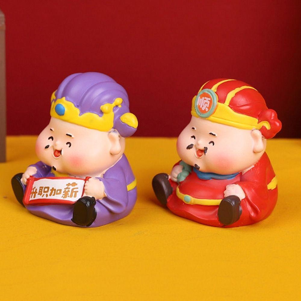 Cartoon Fengshui Sculpture Chinese Style Lucky Ornaments Tabletop Decoration
