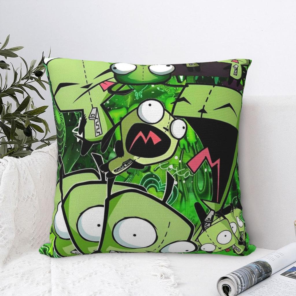 Invaders Zims Gir Cartoon Pillowcase Polyester Cushion Cover Decorations Throw Pillow Case Cover Home Drop Shipping 18'