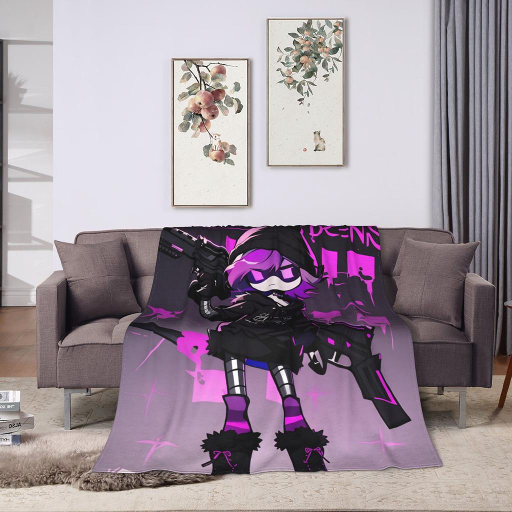 Murder Drones Blanket Quality Super Warm Uzi Doorman Throw Blanket Winter Picnic Bedroom Funny Bedspread
