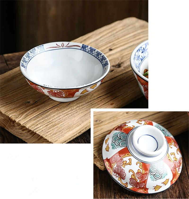 Japanese Ceramic with Lid Noodle Bowl Large Creative Noodle Bowl for Noodle Shop Fruit Salad Soup Kitchen Tableware | Bowls