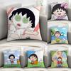 Chibi M-Maruko-ChanS Pillow Case Sofa Decorative Home Double-sided Print Plush Square Throw Pillow Covers Cushion Decor Cover