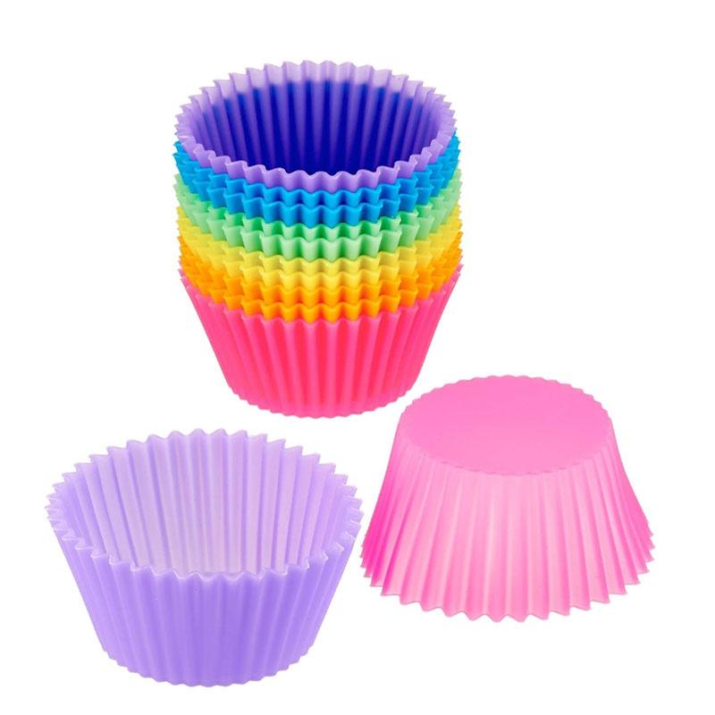 Bake Muffin Cup 7cm Round Silicone Cupcake Mold