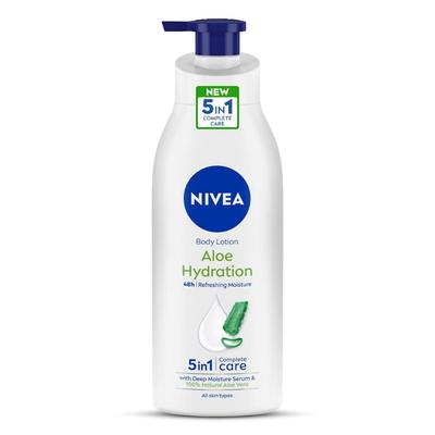 NIVEA Aloe Hydration Body mit Tiefenfeuchtigkeitsserum und Aloe Vera für normale Haut Lotion, 400ml,