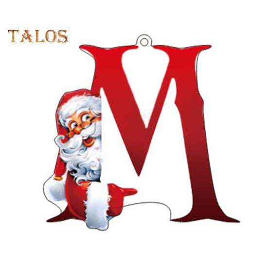 

Рождественские украшения, персонализированные 26 букв имени слова елочные подвесные украшения Санта монограмма алфавит акриловый кулон для сумки елка декор M