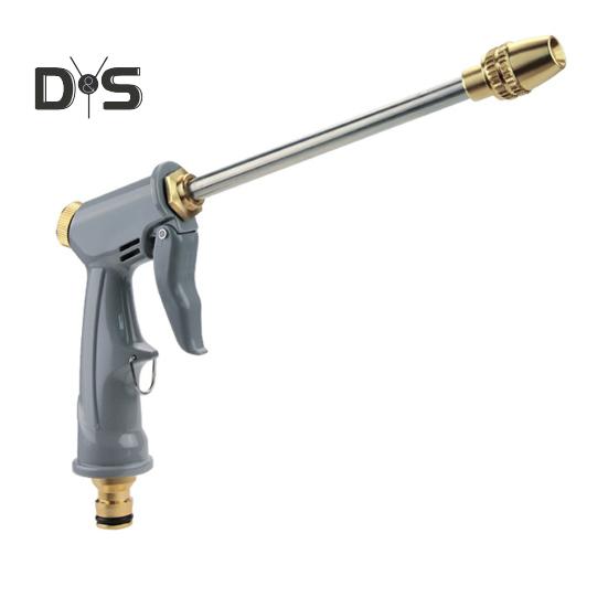 

Насадка для водяного шланга, регулируемый режим распыления высокого давления, быстрый разъем, герметичный универсальный вращающийся распылитель, бытовой инструмент для мойки автомобилей серый