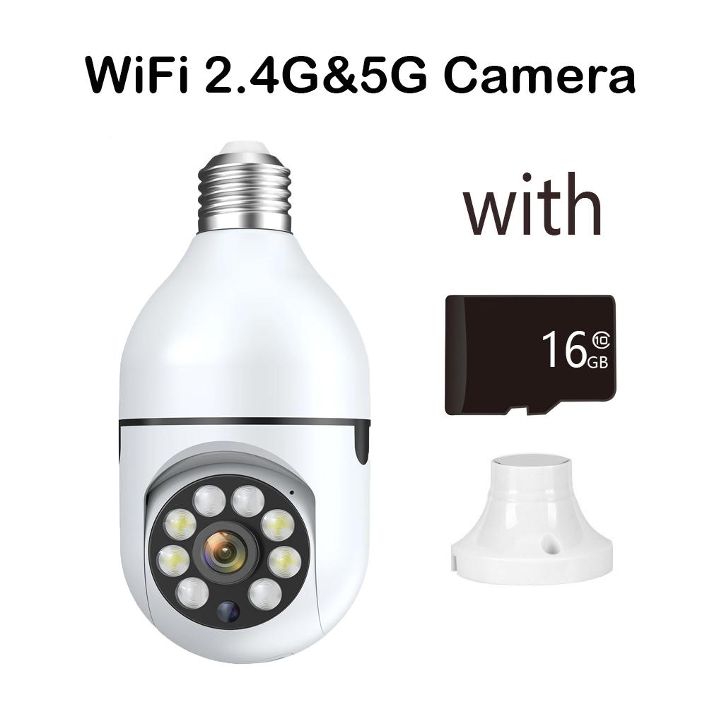 Kamera monitorująca Wifi E27 Bulb Smart Home 3MP 4X Zoom cyfrowy AI Human Detect Indoor Full Color Night Vision Security Cameras