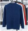 Men's Winter Jacquard Knit Sweater - Thick, Warm, Half-High Collar, Fashionable for All Ages