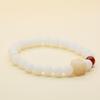 Natural White & Creamy Yellow Jade Bodhi Root Double-Strand Bracelet - New Chinese Design for Women