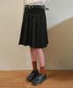 Aueonoseuteljia Mila Cotton Pleats Midi Skirt_Black(O25-Sk14)