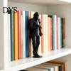 Small Metallic Sculpture Medieval Knight Bookshelf Decor, Armored Statue, Unique Gothic Library Figurine for Book Lovers, Fantasy Home & Office