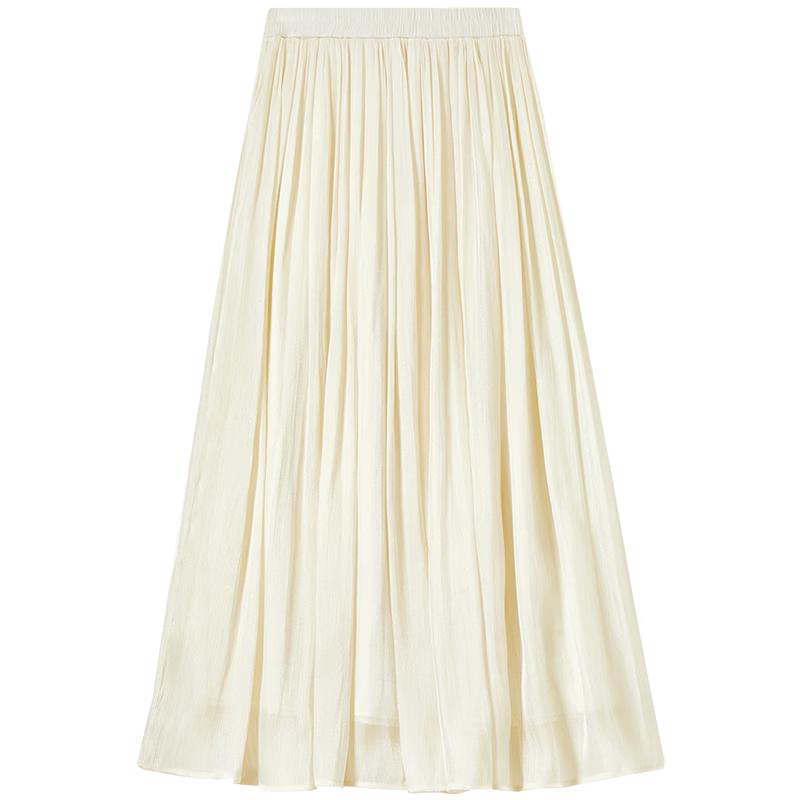 Shangdu Bila Elegant Drape A-Line Midi Skirt