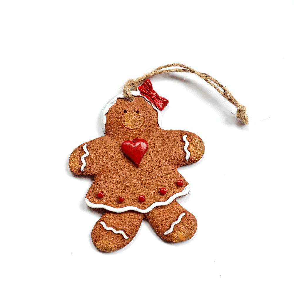 

Цінменг Розписані вручну смоляні пряникові чоловічки, ялинкові прикраси