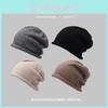 Loose Warm Fit Beanie For Women Stylish Hightop Cotton Hat In Multiple Colors