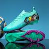 Men Women Soccer Cleats Grass Field Training Match Rubber Sole Breathable Mesh Upper High Top