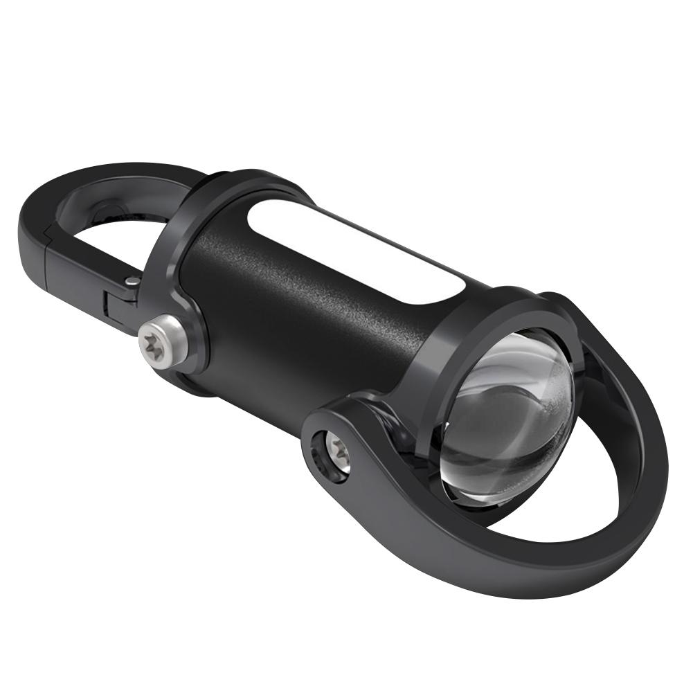 

COB LED Outdoor Mini Flashlight 1200LM Portable Flashlight Keychain Power Display Hanging Flashlight Keyring for Night Running чорний